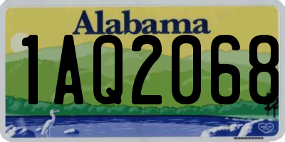 AL license plate 1AQ2068