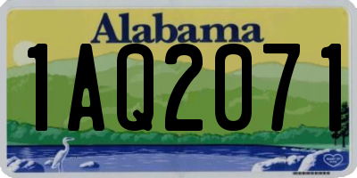 AL license plate 1AQ2071
