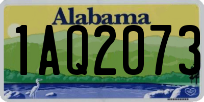 AL license plate 1AQ2073