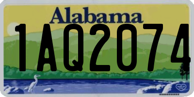 AL license plate 1AQ2074
