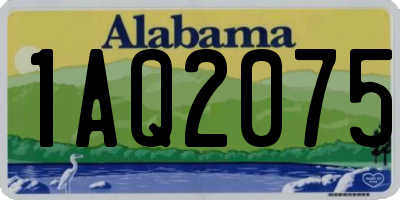 AL license plate 1AQ2075