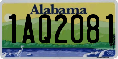 AL license plate 1AQ2081