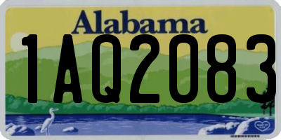 AL license plate 1AQ2083