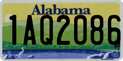 AL license plate 1AQ2086