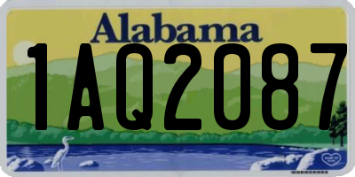 AL license plate 1AQ2087