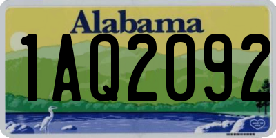 AL license plate 1AQ2092