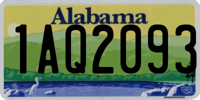 AL license plate 1AQ2093