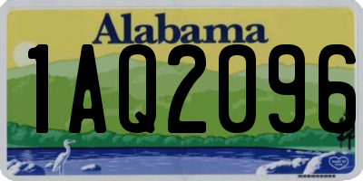 AL license plate 1AQ2096