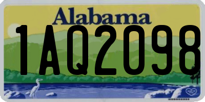 AL license plate 1AQ2098