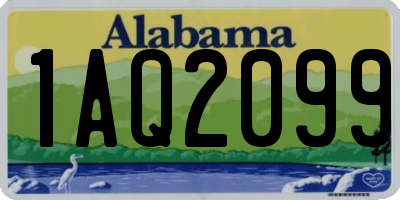 AL license plate 1AQ2099