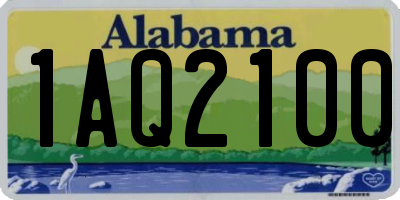 AL license plate 1AQ2100