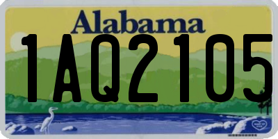 AL license plate 1AQ2105