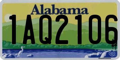 AL license plate 1AQ2106