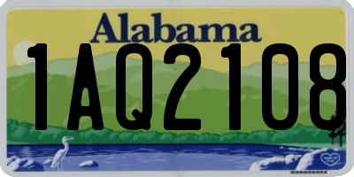 AL license plate 1AQ2108
