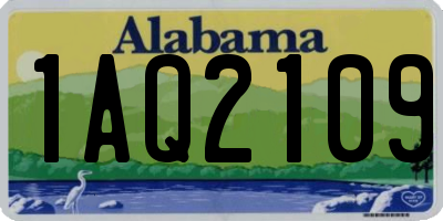 AL license plate 1AQ2109