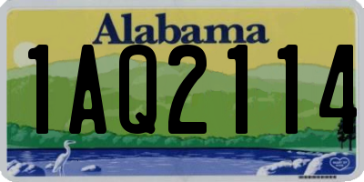 AL license plate 1AQ2114