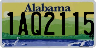 AL license plate 1AQ2115
