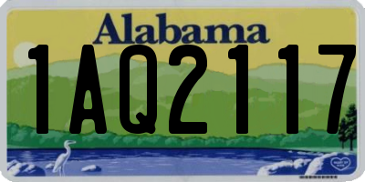 AL license plate 1AQ2117