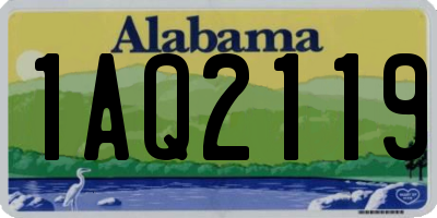 AL license plate 1AQ2119