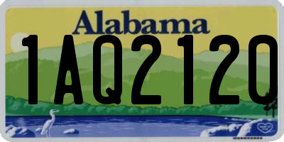 AL license plate 1AQ2120