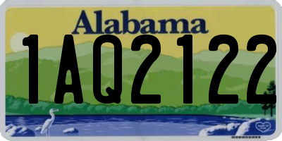 AL license plate 1AQ2122