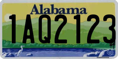 AL license plate 1AQ2123