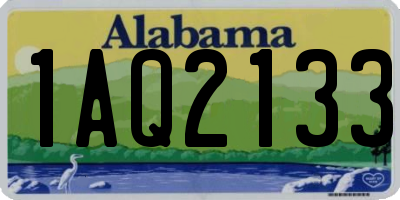 AL license plate 1AQ2133