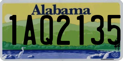 AL license plate 1AQ2135