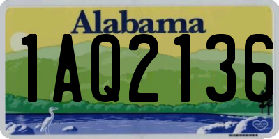 AL license plate 1AQ2136