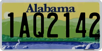 AL license plate 1AQ2142
