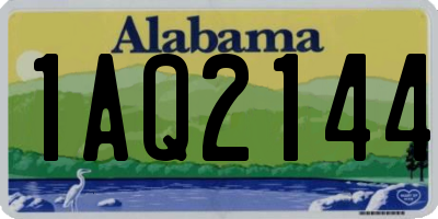 AL license plate 1AQ2144