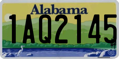 AL license plate 1AQ2145