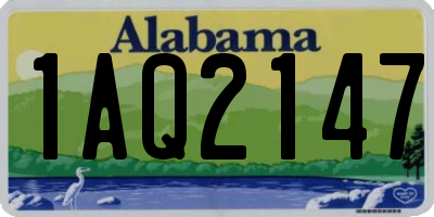AL license plate 1AQ2147