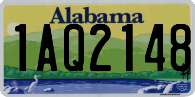 AL license plate 1AQ2148