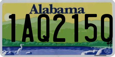 AL license plate 1AQ2150