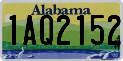 AL license plate 1AQ2152