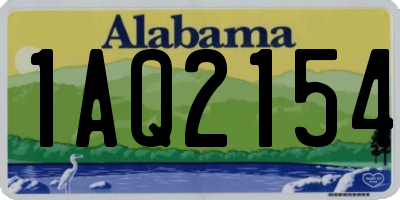 AL license plate 1AQ2154