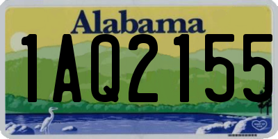 AL license plate 1AQ2155