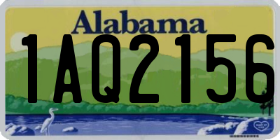 AL license plate 1AQ2156