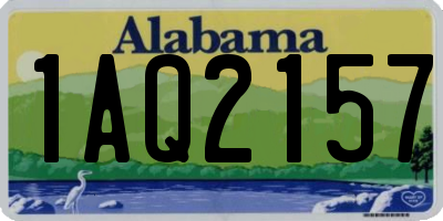 AL license plate 1AQ2157
