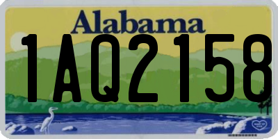 AL license plate 1AQ2158