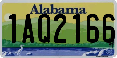 AL license plate 1AQ2166