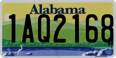 AL license plate 1AQ2168