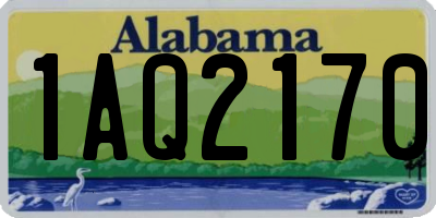 AL license plate 1AQ2170