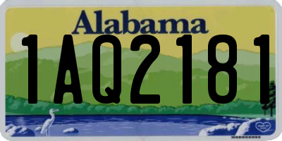 AL license plate 1AQ2181
