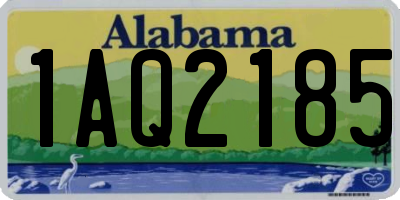 AL license plate 1AQ2185