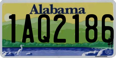 AL license plate 1AQ2186