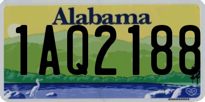 AL license plate 1AQ2188