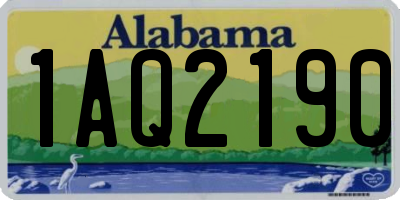 AL license plate 1AQ2190