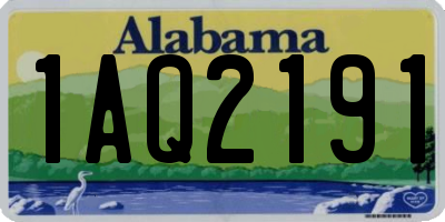 AL license plate 1AQ2191